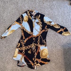 Fashion Nova Chain Shirt Dress